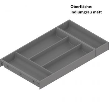 AMBIA-LINE Besteckeinsatz, für LEGRABOX / MERIVOBOX, Kunststoff / Stahl, 5 Besteckfächer, NL=550 mm, Breite=300 mm